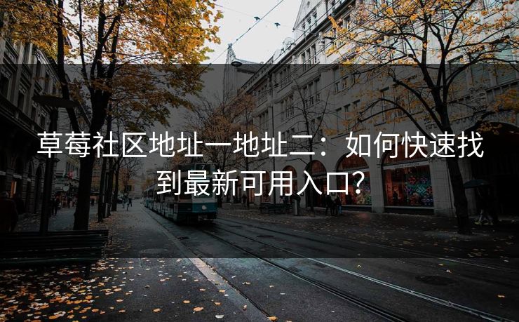 草莓社区地址一地址二：如何快速找到最新可用入口？